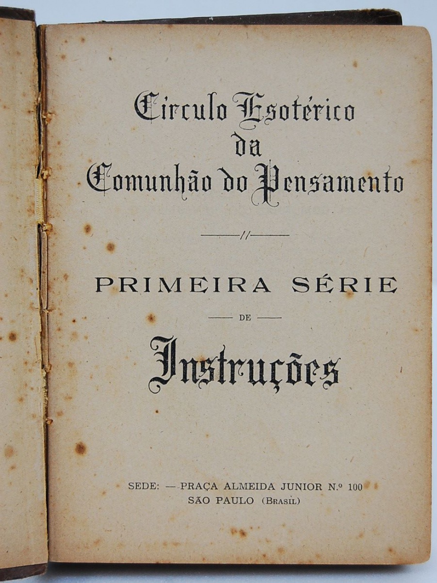 Livro do Circulo Esotérico da comunhão do pensame