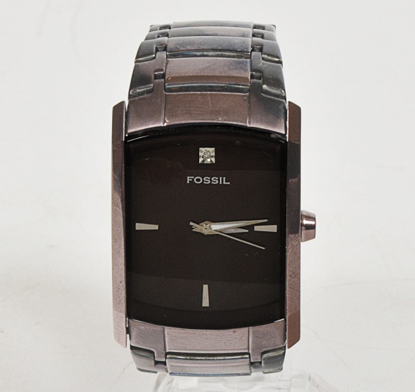 Rel Gio Fossil Modelo Arkitet Em Formato Retangular