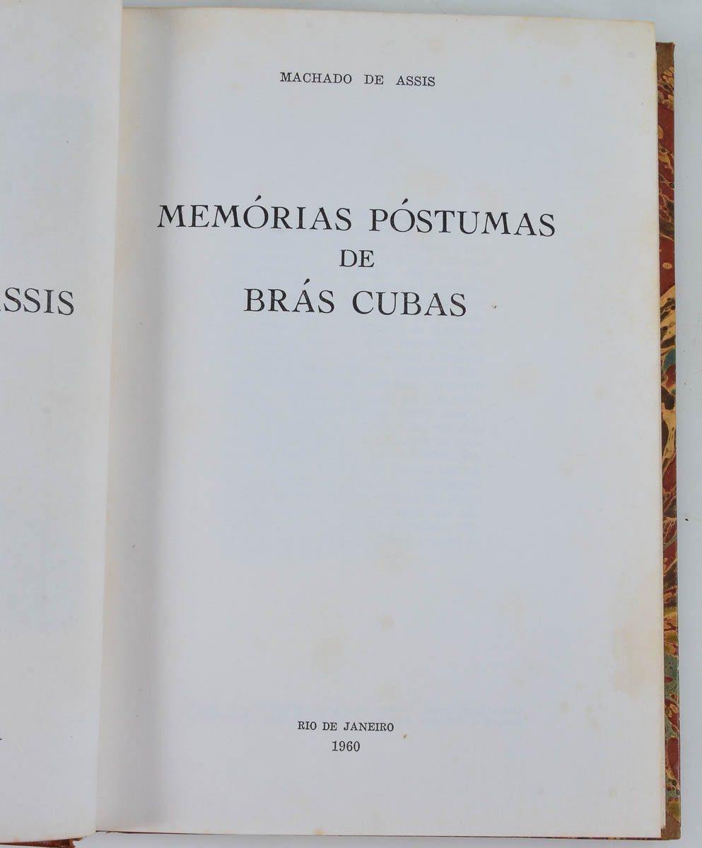 Livro: Memórias póstumas de Brás Cubas - Machado de Assis