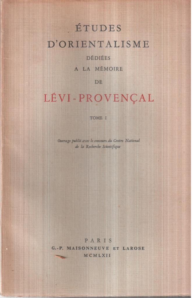 Études D'Orientalisme Dédiées A La Memoire De Lévi