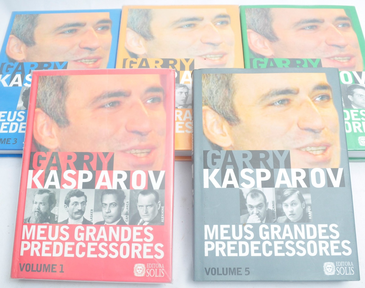 BOX Meus Grandes Predecessores, Garry Kasparov os 5 livros da coleção