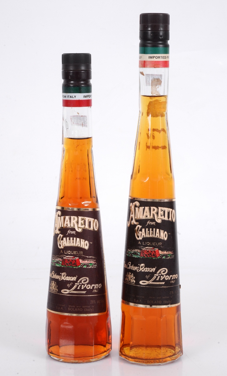 AMARETTO GALLIANO 2 garrafas com licor italiano, 333