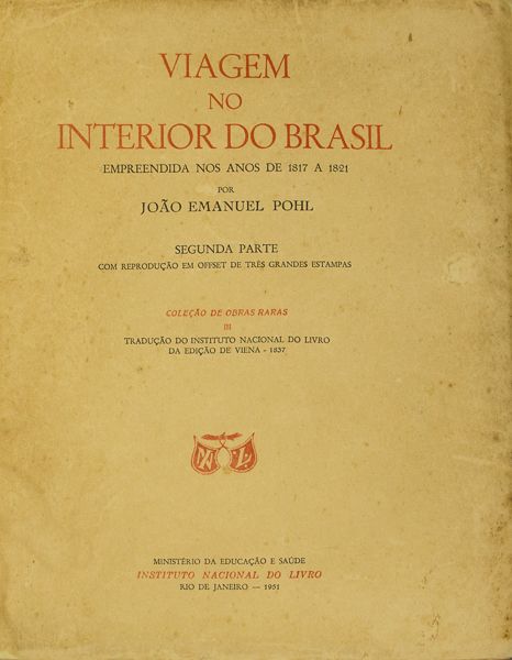 LIVRO: VIAGEM NO INTERIOR DO BRASIL: empreendida nos an