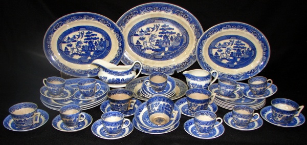 Aparelho De Cha Porcelana Antigo