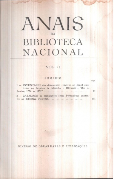 Arquivo completo com todo o volume dos Anais - Departamento de