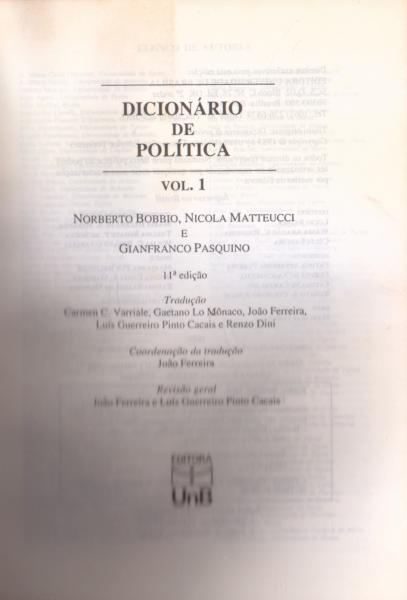 Dicionário de Política. 2 volumes