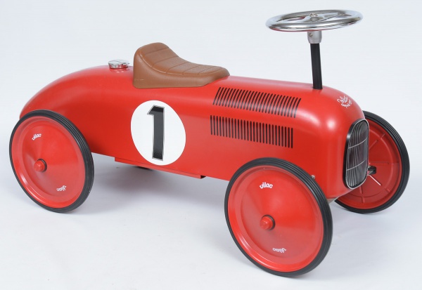 Carrinho infantil, réplica de carro de corrida número 1