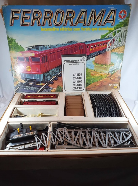 Brinquedo Trem Ferrorama Elétrico Xp 100 Estrela Original