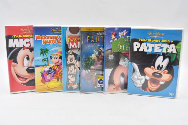 WALT DISNEY - 6 DVDs - Todo Mundo Ama o Mickey; Mickey