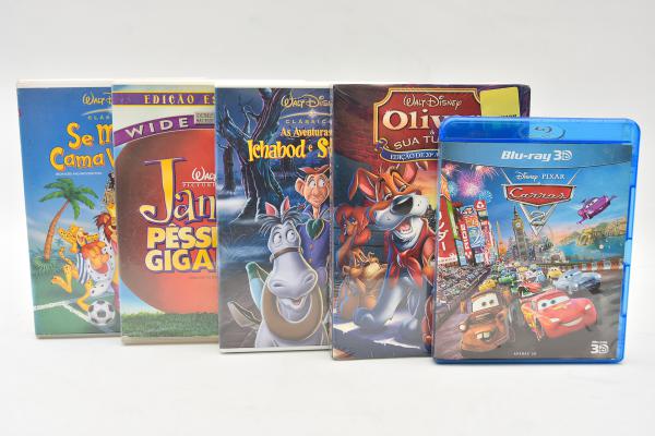 WALT DISNEY - 5 DVDs - Pixar Short Filmes; Tico e Teco