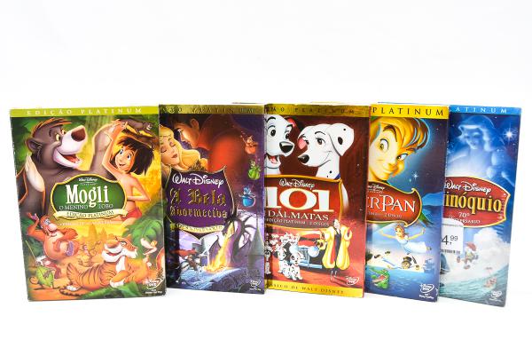 WALT DISNEY - 5 DVDs - Pixar Short Filmes; Tico e Teco