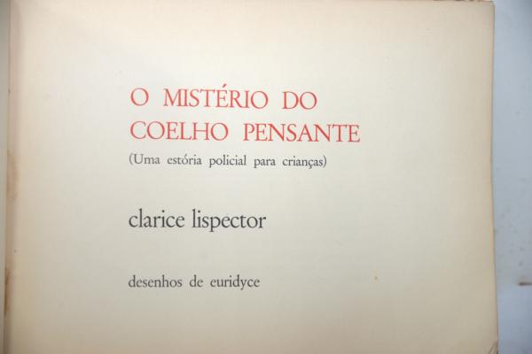 O Mistério do Coelho Pensante Clarice Lispector : Clarice Lispector:  : Libros