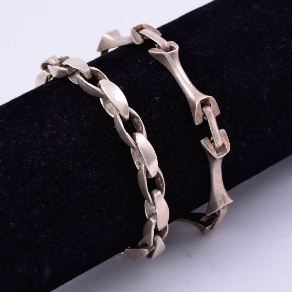 Prata Duas Pulseiras Femininas Em Prata Modelos Dif