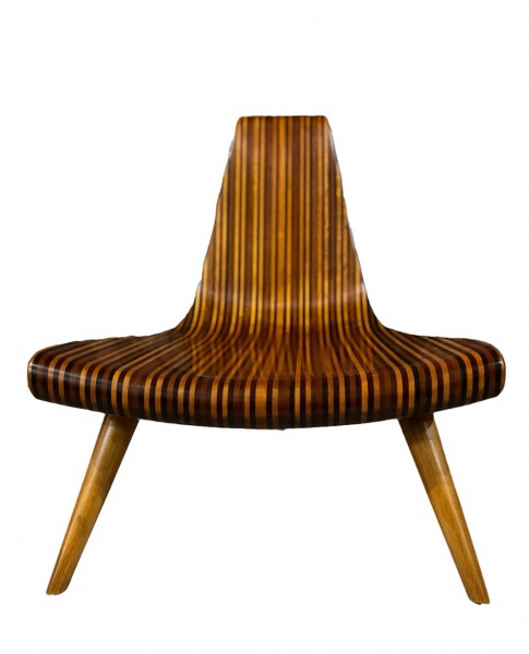 JOAQUIN TENREIRO - "Cadeira três pés ", fabulosa cadeira, ícone do design de mobiliário bras
