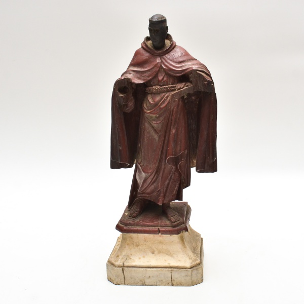 Pequena imagem da Sagrada Família, gesso