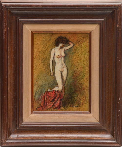 Arte . AURÉLIO D'ALINCOURT - "Maternidade". Óleo s foto 1