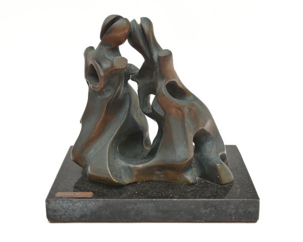 Arte . Conjunto de bronze para escritório com 4 peças, compost foto 5