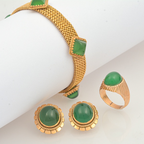 Arte . Pulseira ouro português, com detalhes no fecho em turqu foto 2