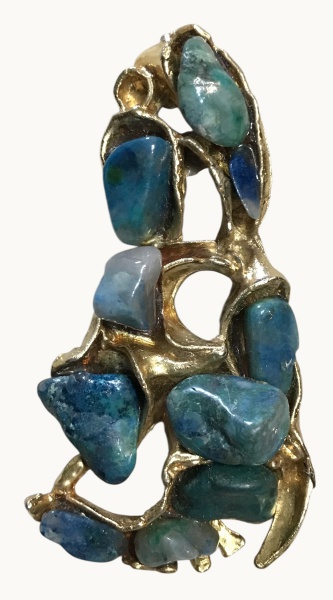 Arte . - 1387 - COLAR 1 VOLTA CONFECCIONADO EM AROS EXPANSÍVEI foto 6