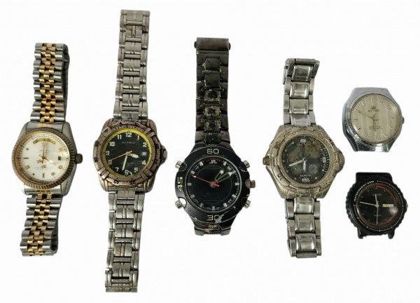 Relogios . - 3715 - 6 RELÓGIOS DE PULSO FEMININO - 2 ESTILO BRACEL foto 4