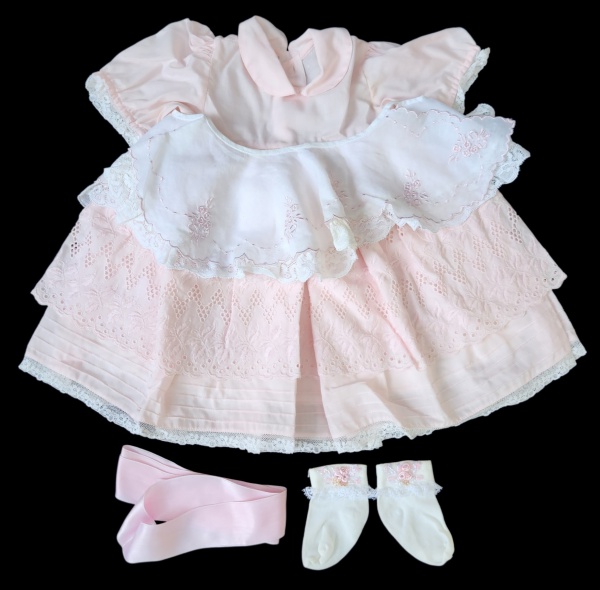 Arte . - 4573 - VESTIDO INFANTIL CONFECCIONADO EM ALGODÃO COR foto 2