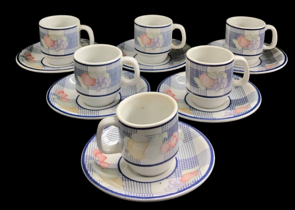 Arte . - CCCXLVI - ENGLAND - CONJUNTO PARA CHÁ 15 PEÇAS: 4 XÍC foto 7
