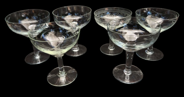 Arte . - CCCV - 6 BELÍSSIMAS TAÇAS PARA VINHO BRANCO - BOJO FU foto 2