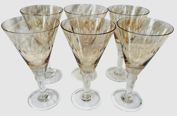 Arte . - CCCV - 6 BELÍSSIMAS TAÇAS PARA VINHO BRANCO - BOJO FU foto 3