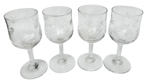 Arte . - CCXCV - 5 COPOS PARA DRINKS CONFECCIONADOS EM VIDRO P foto 1