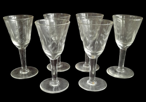 Arte . - CCXCV - 5 COPOS PARA DRINKS CONFECCIONADOS EM VIDRO P foto 3