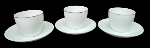 Arte . - CCXC - CONJUNTO 14 PEÇAS: 6 XÍCARAS DE CAFÉ (6x10x8cm foto 3