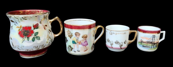 Arte . - CCXC - CONJUNTO 14 PEÇAS: 6 XÍCARAS DE CAFÉ (6x10x8cm foto 7