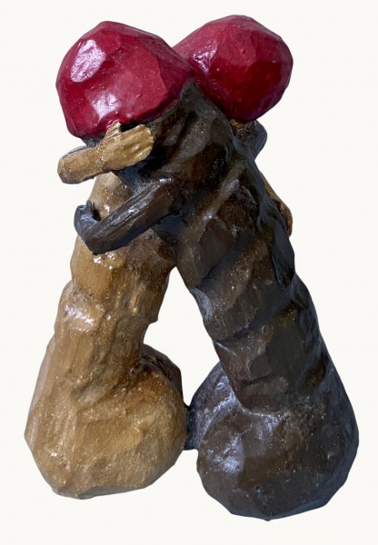 Arte . - 4172 - AFRICA - ESCULTURA COM REPRESENTAÇÃO DE CABEÇA foto 6