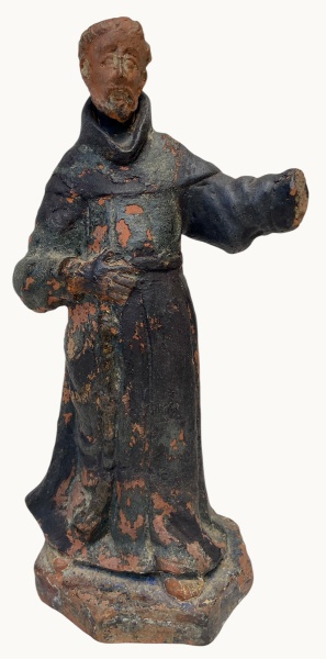 Arte . - 3230 - ESCULTURA DE MENINO DEUS CONFECCIONADA EM MADE foto 1