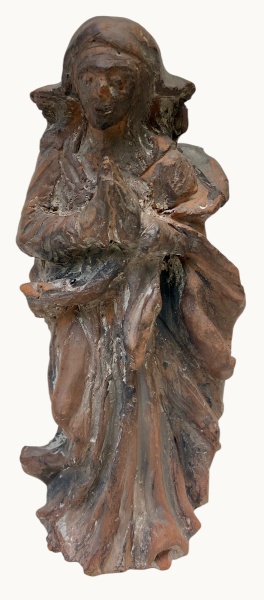 Arte . - 3230 - ESCULTURA DE MENINO DEUS CONFECCIONADA EM MADE foto 2