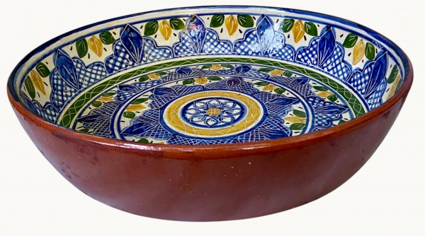 Arte . - 2736 - POTICHE DECORADO EM FORMATO OVAL COM TEXTURA | foto 4