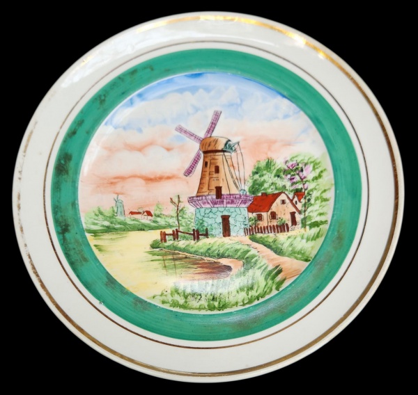 Arte . - 3802 - BELÍSSIMO POTICHE COM TAMPA DECORADO COM PINTU foto 7