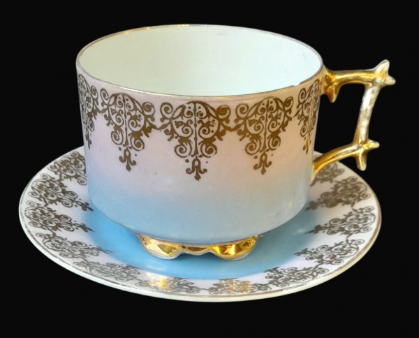 Arte . - 3850 - XÍCARA DE CAFÉ COM PIRES DECORADA COM IMAGEM D foto 2