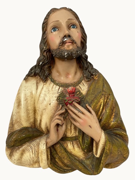 Arte . - 4795 - ESCULTURA DE PAREDE DE NOSSA SENHORA COM MENIN foto 4