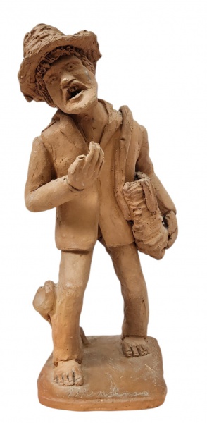 Arte . - 4772 - ESCULTURA CONFECCIONADA EM TERRACOTA COM REPRE foto 7