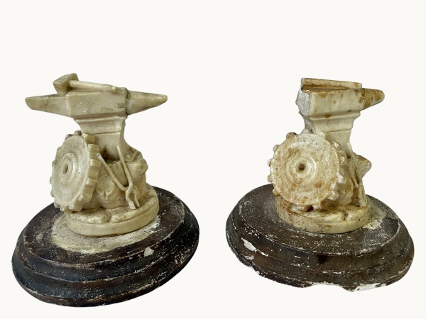 Arte . - 2665 - BELÍSSIMA ESCULTURA COM REPRESENTAÇÃO DE CAMPO foto 2