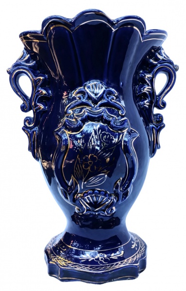 Arte . - 2669 - VASO CONFECCIONADO EM PORCELANA - FORMATO OCTO foto 2