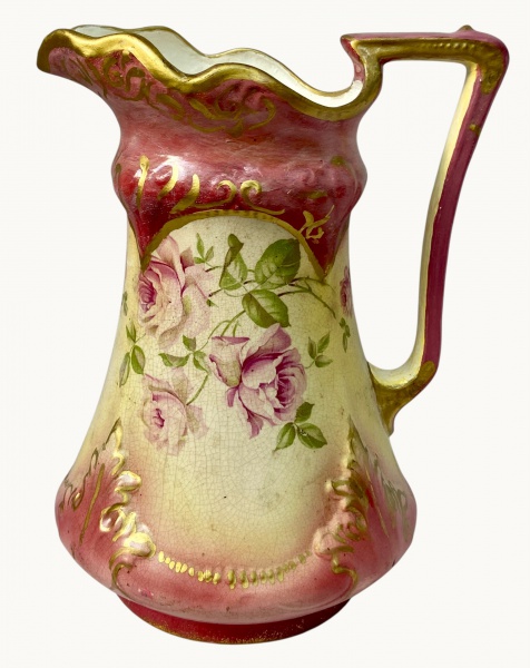 Arte . - 2669 - VASO CONFECCIONADO EM PORCELANA - FORMATO OCTO foto 3