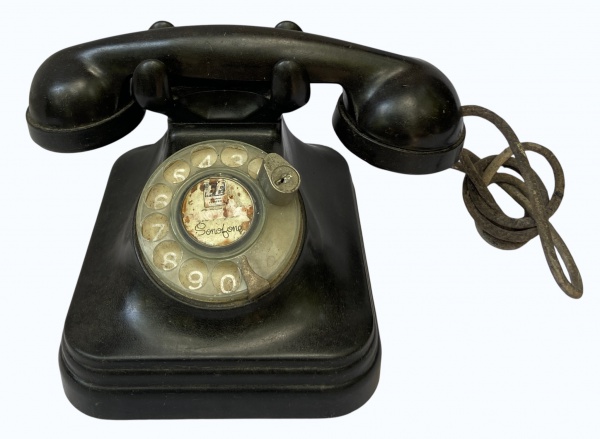Arte . - 3133 - VINTAGE - ANTIGO TELEFONE DE DISCO DE PAREDE | foto 1