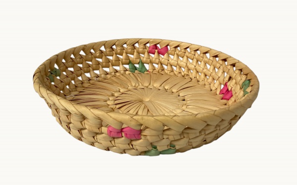 Arte . - 2235 - GRANDE FRUTEIRA CIRCULAR CONFECCIONADA EM FIBR foto 1