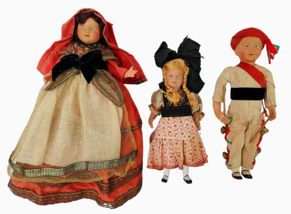 Arte . - 3848 - VINTAGE - ANTIGA BONECA ALEMÃ CONFECCIONADA EM foto 7