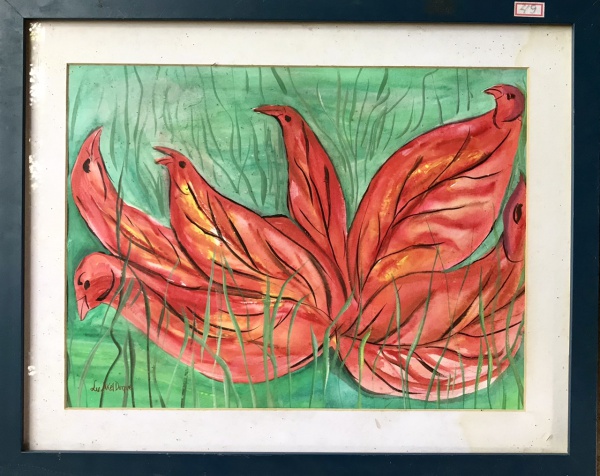 Arte . MISABEL PEDROZA - LITOGRAVURA - AVÓ COM NETOS | ASSINAD foto 2