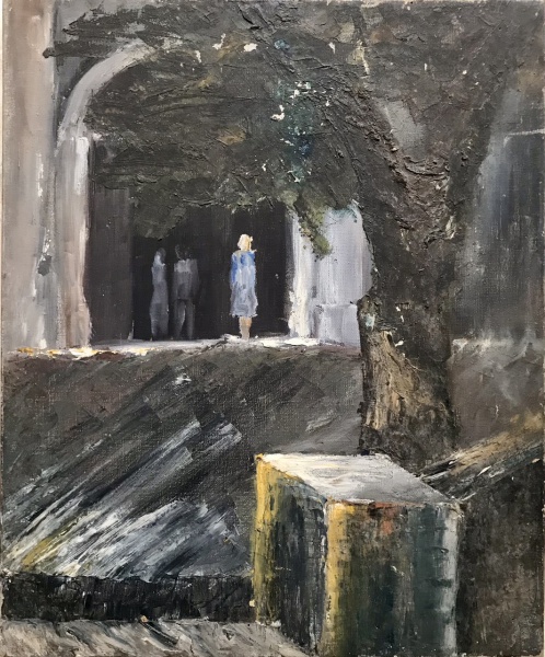 Arte . MISABEL PEDROZA - LITOGRAVURA - AVÓ COM NETOS | ASSINAD foto 4
