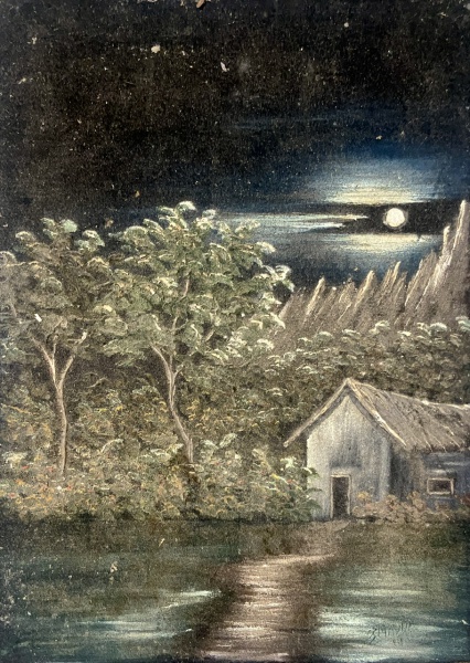 Arte . SEM ASSINATURA - OST - CASA NO RIO - MOLDURA CONFECCION foto 5