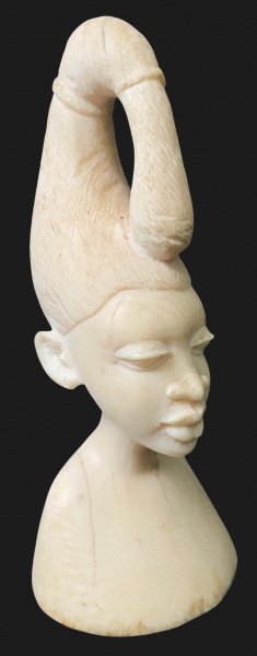 Arte . - 1358 - AFRICA - ESCULTURA COM REPRESENTAÇÃO DE BUSTO foto 5